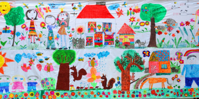 Български деца създадоха част от най-голямата рисунка в света