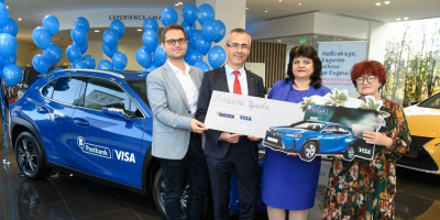 Пощенска банка връчи голямата награда на победителя в кампанията за дебитни и кредитни карти Visa