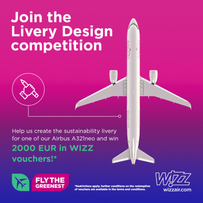 WIZZ AIR СТАРТИРА СЪСТЕЗАНИЕ ЗА УСТОЙЧИВ ДИЗАЙН НА САМОЛЕТ