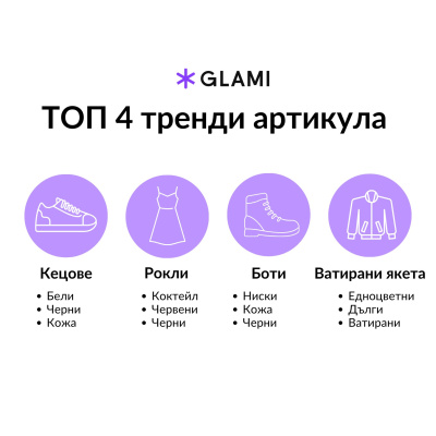 Най-предпочитаните модни артикули у нас за сезон Есен/Зима 2023. Този сезон българите залагат на изчистените линии и практичния избор, според проучване на европейската модна търсачка GLAMI