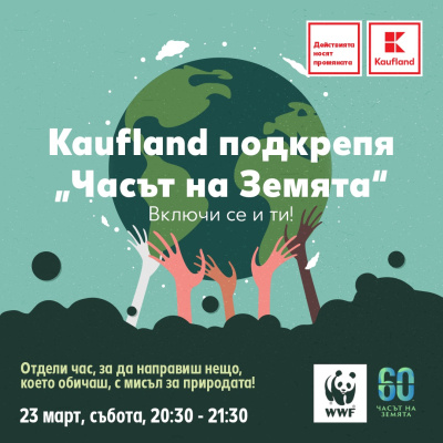 Kaufland България подкрепя „Часът на земята“ на WWF