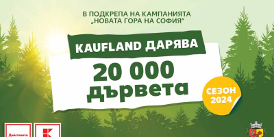 Kaufland България дарява 20 000 фиданки за „Новата гора на София“