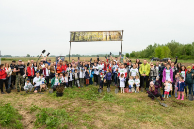 Доброволци от Пощенска банка засадиха 1300 нови фиданки в района на село Негован