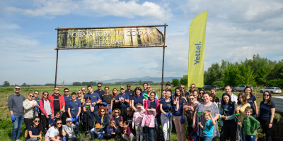 Доброволци от Yettel засадиха близо 1300 дръвчета в Новата гора на София