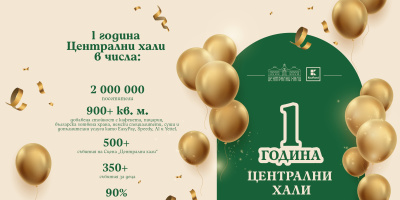 Над 2 млн. души посетиха Централни хали за 1 година