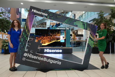 Визуална революция в София – Hisense представя първия в света 116-инчов RGB MiniLED телевизор