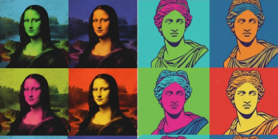Ученици превръщат емблематични произведения на изкуството в модерни попарт композиции