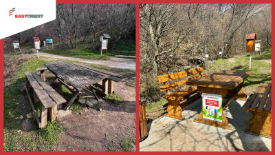 Екипът на „Изи Кредит“ облагороди кът за отдих в Природен парк „Сините камъни“