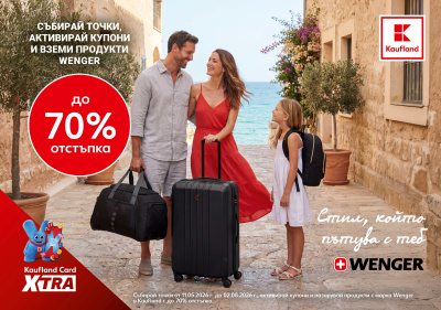 Премиум раници Wenger с до -70% отстъпка в Kaufland