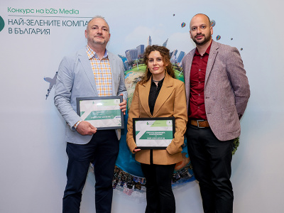 Sofia Airport Center получи два зелени Оскара на ESG наградите на b2b Media