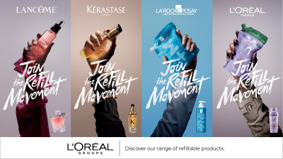 L’Oréal разширява най-мащабната си глобална инициатива за презареждаема козметика #JoinTheRefillMovement