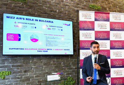 Рекордно лято за Wizz Air в София: 39 директни маршрута, 146 седмични полета и 32% пазарно присъствие