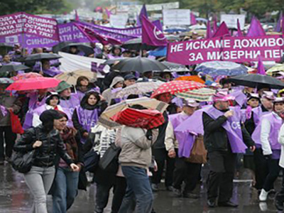 КНСБ и КТ „Подкрепа“ организираха протест пред Министерския съвет