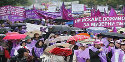 КНСБ и КТ „Подкрепа“ организираха протест пред Министерския съвет