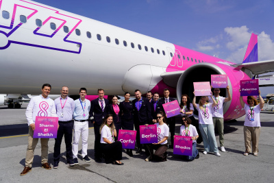 Wizz Air базира осми самолет в София и стартира директни полети до Будапеща и Родос