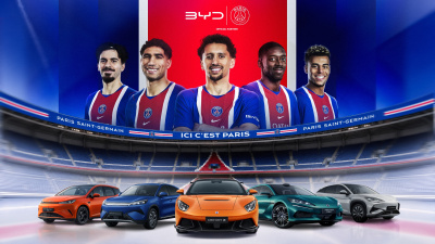 Заедно по пътя към съвършенството: BYD Group стана официален автомобилен партньор на Пари Сен Жермен